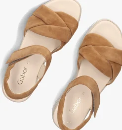 GABOR platte sandalen 622.1 camel Hot