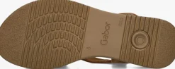 GABOR platte sandalen 746 camel