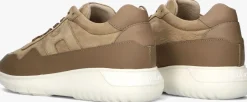 HOGAN lage sneakers interactive3 allacciato pelle camel Discount