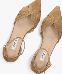 NOTRE-V platte sandalen 12264 camel New