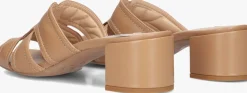NOTRE-V sandalen met hak 42252/g camel Clearance