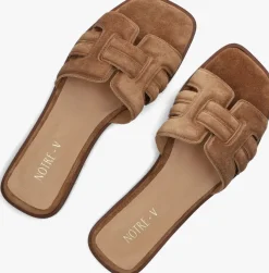 NOTRE-V slippers as-16301 camel Discount
