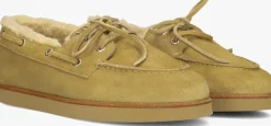 POSA loafers deck loafer shearling camel New