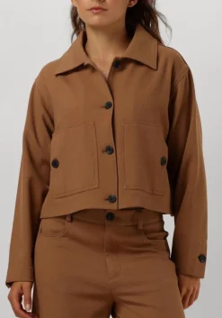 RUBY TUESDAY jack ramse short jacket patched pockets camel Hot