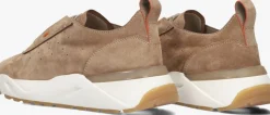 SANTONI lage sneakers sue runner camel Clearance