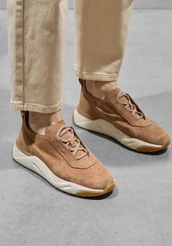 SANTONI lage sneakers sue runner camel Clearance