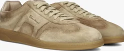 SANTONI lage sneakers oly cube camel Discount