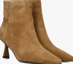 STEFANO LAURAN enkellaarsjes botin camel Outlet