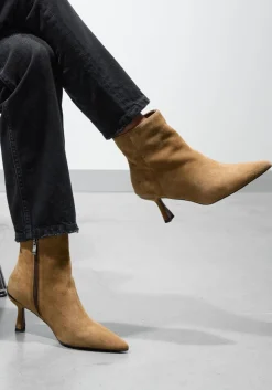 STEFANO LAURAN enkellaarsjes botin camel Outlet