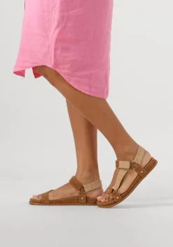 STEFANO LAURAN platte sandalen 89863 1660 camel Discount