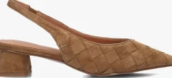 STEFANO LAURAN slingbacks d24062 camel New