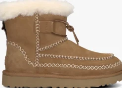 UGG vachtlaarzen classic mini alpine camel Clearance