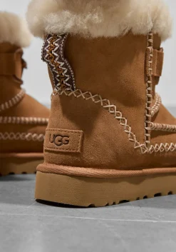 UGG vachtlaarzen classic mini alpine camel Clearance