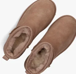 UGG vachtlaarzen w classic ultra mini camel New