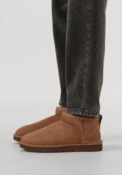 UGG vachtlaarzen w classic ultra mini camel New