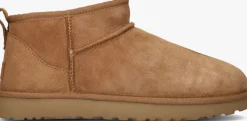 UGG vachtlaarzen w classic ultra mini camel Hot