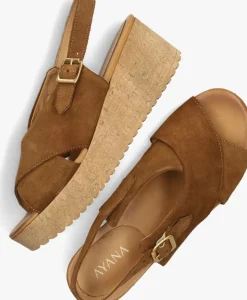 AYANA sandalen met hak 722031 cognac Best