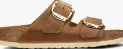 BIRKENSTOCK slippers arizona big buckle cognac Discount