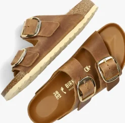BIRKENSTOCK slippers arizona big buckle cognac Discount