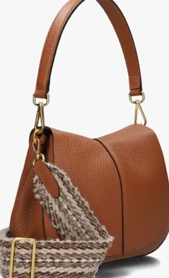 GIANNI CHIARINI schoudertas helena round 11086 cognac Online