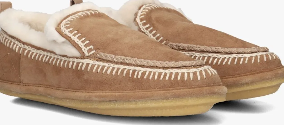 LAIDBACKLONDON instappers jude slipper crochet cognac Discount