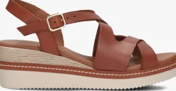 LINA LOCCHI sandalen met hak 5547 cognac Online