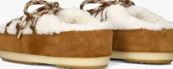 MOON BOOT vachtlaarzen mule shearling cognac New