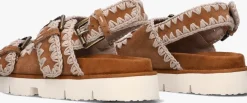 MOU platte sandalen new bio 02 cognac Hot