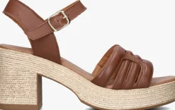 NOTRE-V sandalen met hak as-2000 cognac Discount