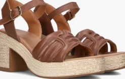 NOTRE-V sandalen met hak as-2000 cognac Discount