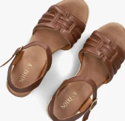 NOTRE-V sandalen met hak as-2000 cognac Discount
