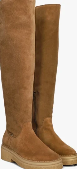 NUBIKK hoge laarzen liz eiffel cognac
