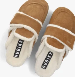 NUBIKK instappers teddy fur cognac