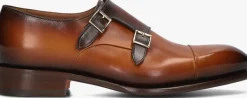 SANTONI nette schoenen ira cognac Discount