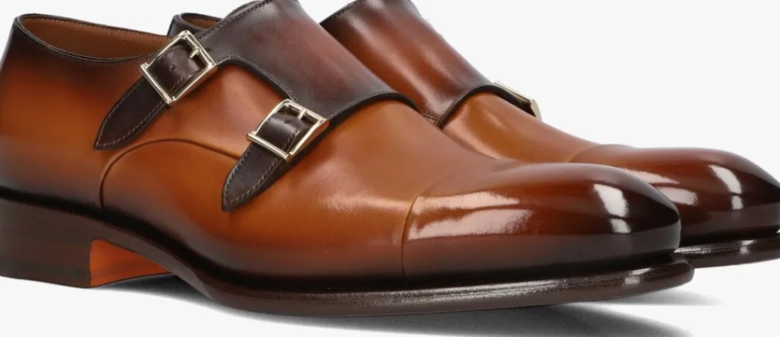 SANTONI nette schoenen ira cognac Discount