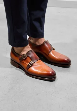 SANTONI nette schoenen ira cognac Discount