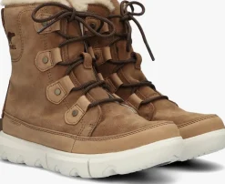 SOREL vachtlaarzen explorer ii joan faux fur wp cognac Discount