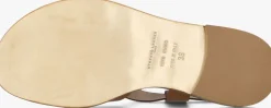 STEFANO LAURAN platte sandalen 22757 cognac Best