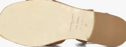STEFANO LAURAN platte sandalen 24200 cognac Hot