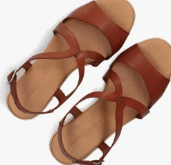 STEFANO LAURAN sandalen met hak 2505 cognac Clearance