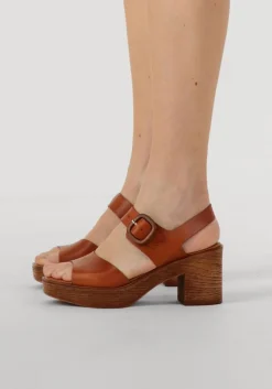 STEFANO LAURAN sandalen met hak 930 cognac Hot