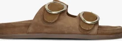 STRATEGIA slippers f69 sue cognac New