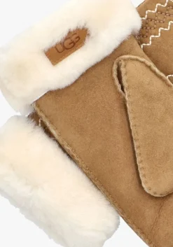 UGG handschoenen atherson embroidered mitten cognac Outlet