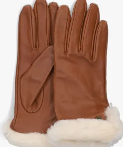 UGG handschoenen leather sheepskin vent glove cognac Hot