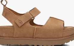 UGG platte sandalen w goldenstar hi cognac Hot