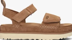 UGG platte sandalen w goldenstar cognac New