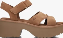 UGG sandalen met hak w new heights ankle strap cognac Clearance