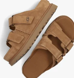 UGG slippers w goldenstar hi slide cognac Discount
