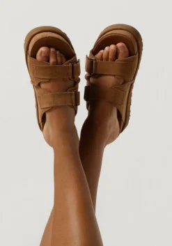 UGG slippers w goldenstar hi slide cognac Discount
