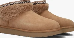 UGG vachtlaarzen classic ultra mini maxi curly cognac Discount